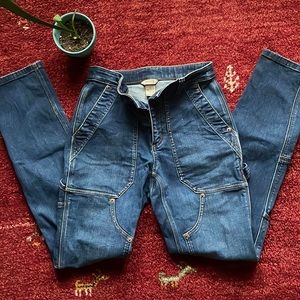 Duluth Trading Double Front high-waisted jeans size 4